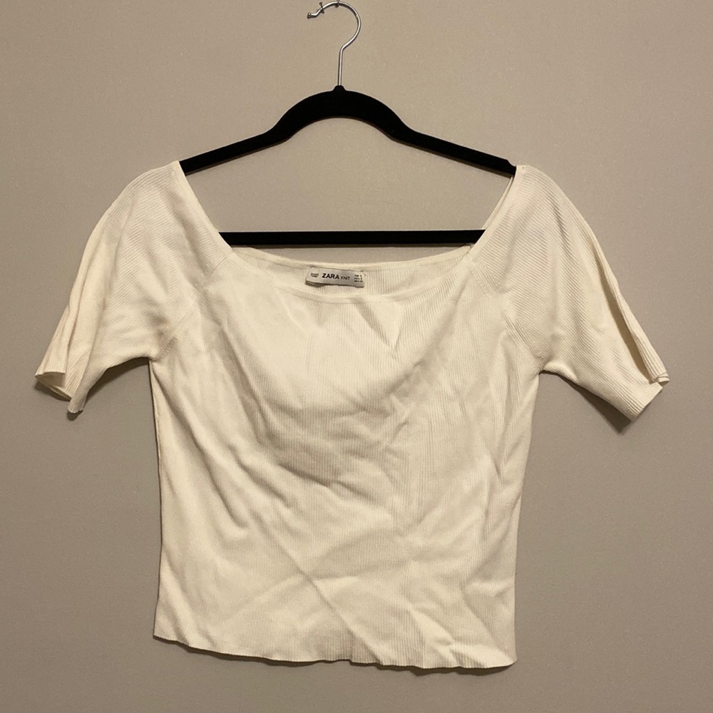 Zara knit scoop neck small